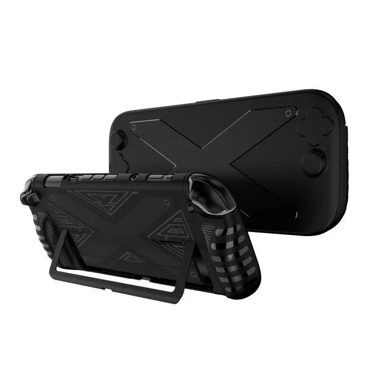 Nintendo Switch 2 用 PC + TPU 分割カバー パネルセット付き保護シェル、PC + TPU パネル ブラック、PC + TPU パネル ホワイト
