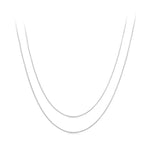 S925スターリングシルバープラチナメッキスネークボーンベーシックネックレス、S 厚さ0.08cm