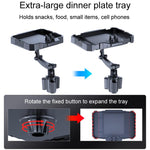 Car 360 Degree Rotating Dining Tray Auto Adjustable Cell Phone Holder, Small, Medium, Large