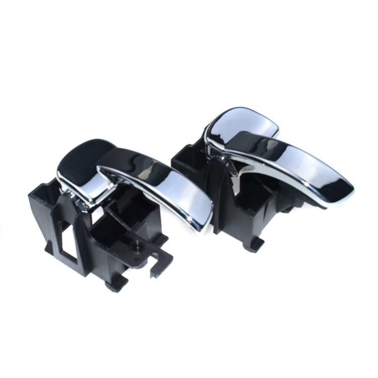 For Nissan Pathfinder Car Left and Right Chrome Interior Door Handles, Left 80671-4X02B, Right 80670-4X02B