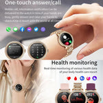 Bluetooth通話 AI音声アシスタント 防水スポーツスマートウォッチ、ブラックシリコンストラップ、ゴールドピンクシリコンストラップ、シルバーグレーシリコンストラップ、ゴールドラフスチールストラップ+ピンクシリコンストラップ、シルバーラフスチールストラップ+グレーシリコンストラップ