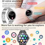 Bluetooth通話 AI音声アシスタント 防水スポーツスマートウォッチ、ブラックシリコンストラップ、ゴールドピンクシリコンストラップ、シルバーグレーシリコンストラップ、ゴールドラフスチールストラップ+ピンクシリコンストラップ、シルバーラフスチールストラップ+グレーシリコンストラップ