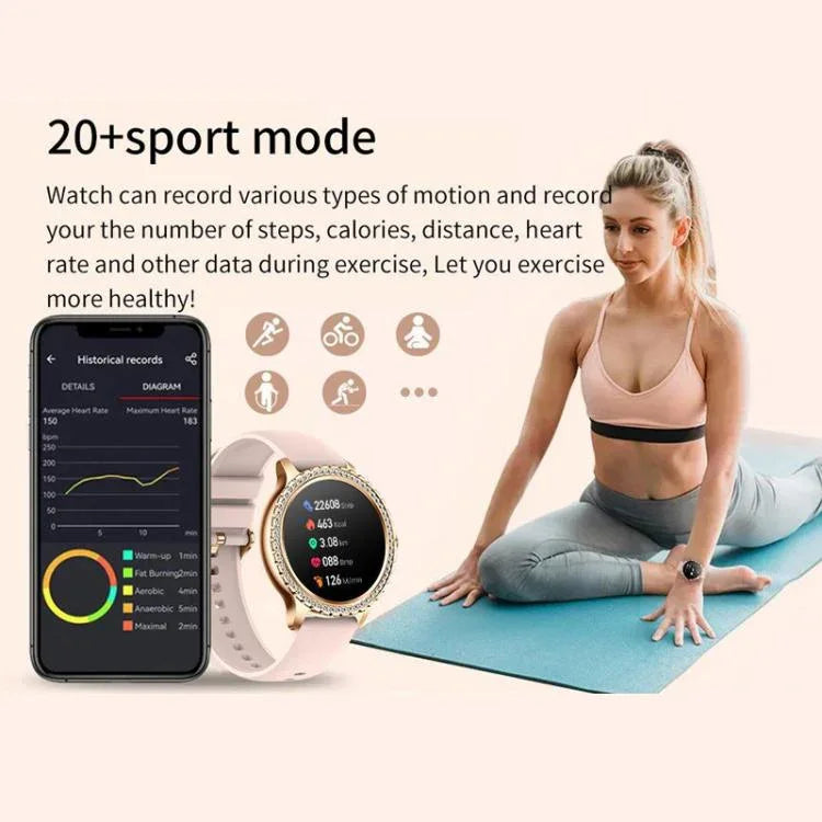 Bluetooth通話 AI音声アシスタント 防水スポーツスマートウォッチ、ブラックシリコンストラップ、ゴールドピンクシリコンストラップ、シルバーグレーシリコンストラップ、ゴールドラフスチールストラップ+ピンクシリコンストラップ、シルバーラフスチールストラップ+グレーシリコンストラップ