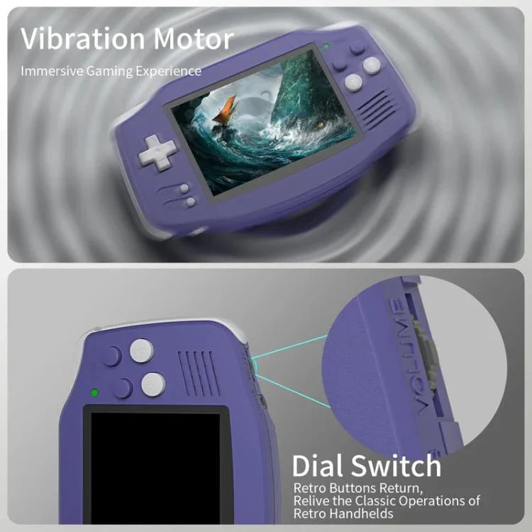 ANBERNIC RG 34XX 携帯型ゲーム機 クラシックレトロ ワイヤレスWIFIビデオゲームプレーヤー、標準32G-ゲームなし、標準+64G、標準+128G、標準+256G