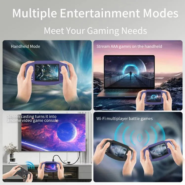 ANBERNIC RG 34XX 携帯型ゲーム機 クラシックレトロ ワイヤレスWIFIビデオゲームプレーヤー、標準32G-ゲームなし、標準+64G、標準+128G、標準+256G