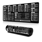 キーボードショートカットデスクマット マウスパッド 滑り止め オフィスデスクパッド コンピューターコマンド付き、300x600x2mm、300x600x3mm、300x700x2mm、300x700x3mm、300x800x2mm、300x800x3mm、400x800x2mm、400x800x3mm、400x900x2mm