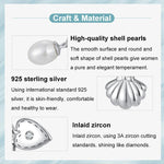 S925 Sterling Silver Pearl Shell Three-in-one Bracelet Beaded Pendant