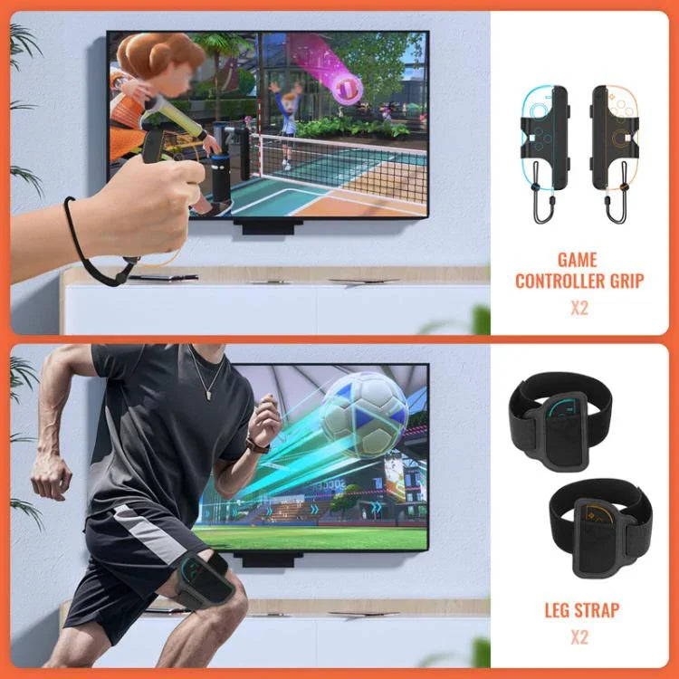 JYS NS2281 Nintendo Switch 2用 スポーツ9イン1 ゲーミングスポーツキット 左右グリップアクセサリー