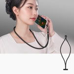 調節可能スマホストラップ 自己ロック式 360度回転 アンチタングル設計＆TPUクリップ付き、ネック ブラック、ネック オレンジ、ネック グリーン、クロスボディ ブラック、クロスボディ オレンジ、クロスボディ グリーン