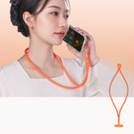 調節可能スマホストラップ 自己ロック式 360度回転 アンチタングル設計＆TPUクリップ付き、ネック ブラック、ネック オレンジ、ネック グリーン、クロスボディ ブラック、クロスボディ オレンジ、クロスボディ グリーン