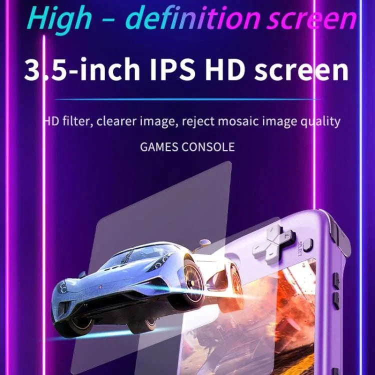H36S 3.5インチIPS HDスクリーン レトロPSPゲーム機 Linuxシステム GBA携帯型ビデオゲーム機、64G、128G