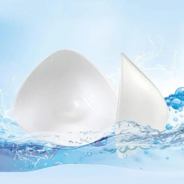 三角形術後スパシリコン義乳 水泳用乳房 スポーツ水着ブラパッド XS、S、M、L、XL、XXL、XXXL