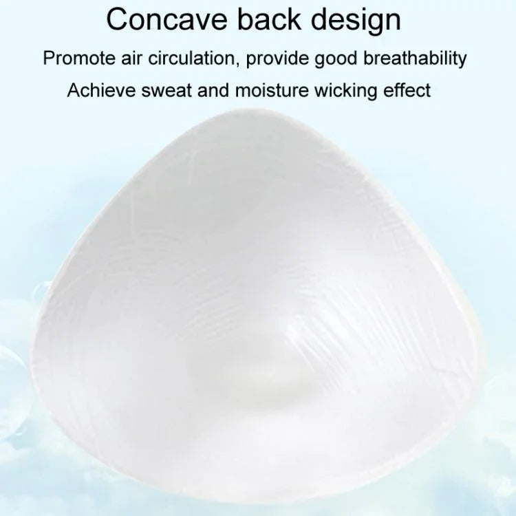 三角形術後スパシリコン義乳 水泳用乳房 スポーツ水着ブラパッド XS、S、M、L、XL、XXL、XXXL