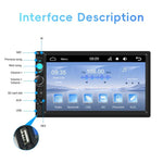 7インチ 有線CarPlay デュアルUSB MP5プレーヤー Bluetooth 大画面 カーセンターコントロール, 標準, 標準+12灯カメラ
