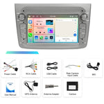 アルファロメオ MITO 2008-2016年用 7インチ 横型スクリーン Android 15 CarPlay カーセンターコントロール統合機, 4+64G, 2+64G