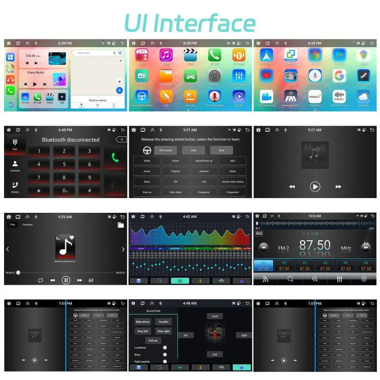 アルファロメオ MITO 2008-2016年用 7インチ 横型スクリーン Android 15 CarPlay カーセンターコントロール統合機, 4+64G, 2+64G