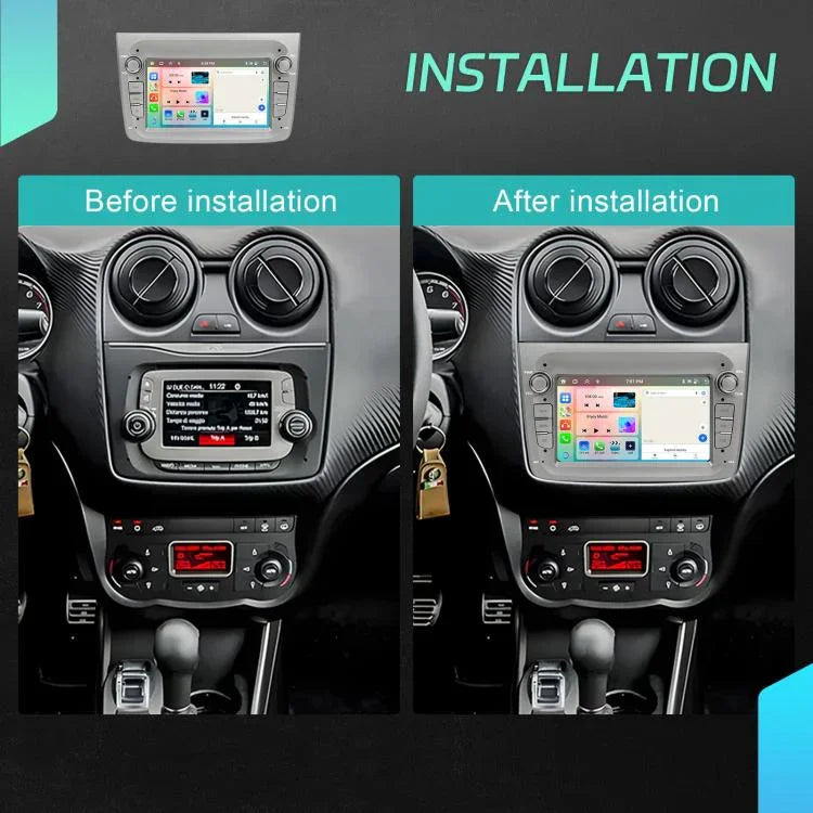 アルファロメオ MITO 2008-2016年用 7インチ 横型スクリーン Android 15 CarPlay カーセンターコントロール統合機, 4+64G, 2+64G