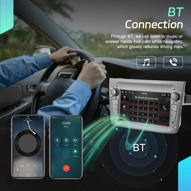 アルファロメオ MITO 2008-2016年用 7インチ 横型スクリーン Android 15 CarPlay カーセンターコントロール統合機, 4+64G, 2+64G