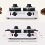 デザート作り用 ダブルシリンダー チョコレート ホットメルトマシン, USプラグ, UKプラグ, EUプラグ
