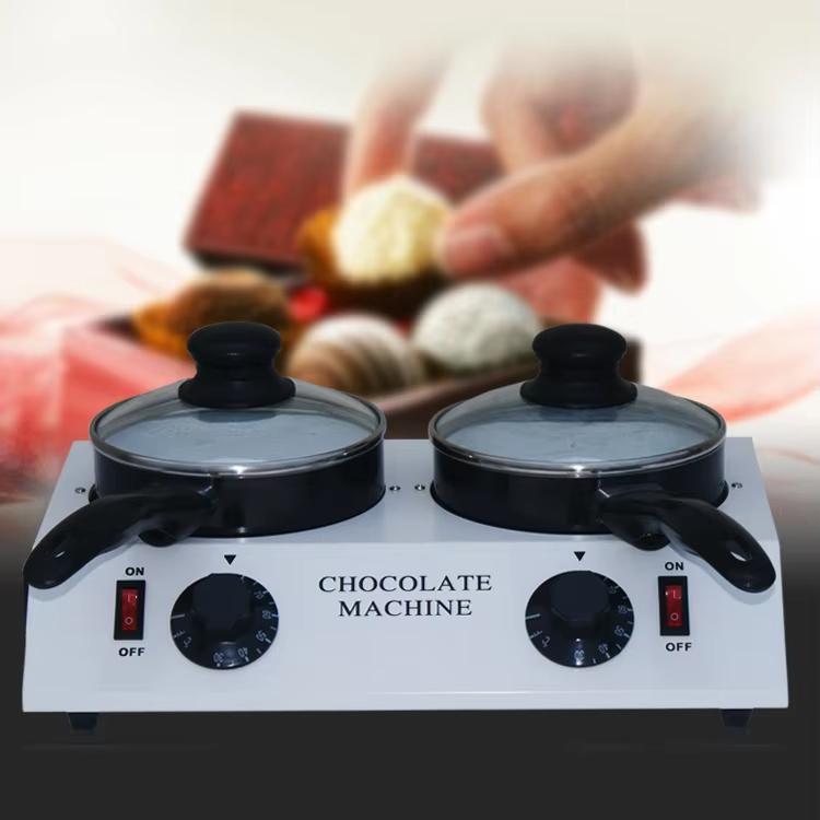 デザート作り用 ダブルシリンダー チョコレート ホットメルトマシン, USプラグ, UKプラグ, EUプラグ