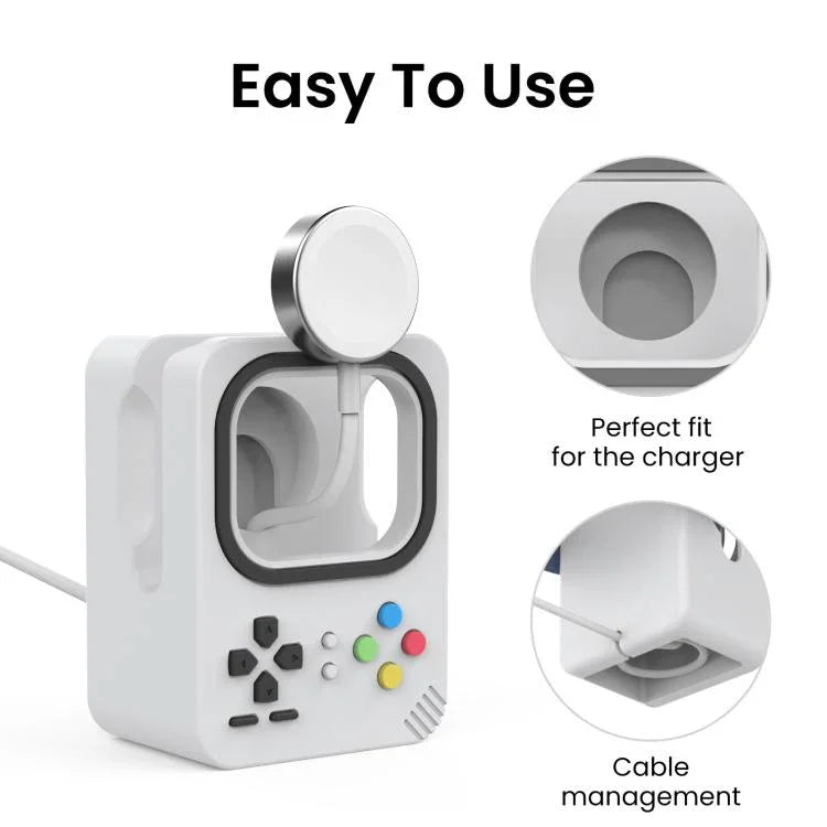 Apple Watch 用 AhaStyle DD05 シリコンミニ充電スタンド、充電器なし
