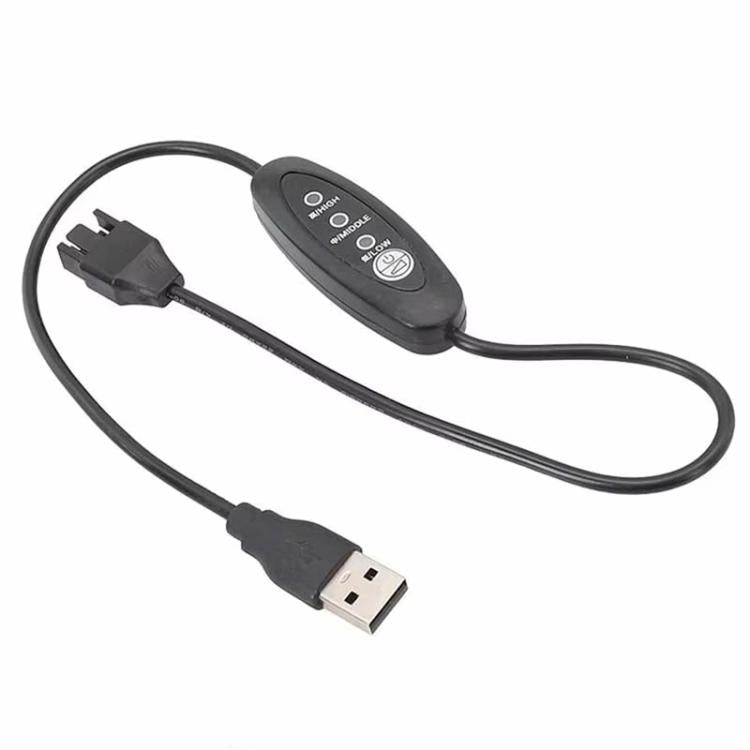 USBから小型4ピンブースターケーブル 調整可能速度 USBから12Vケースファンケーブル, 50cm, 98cm