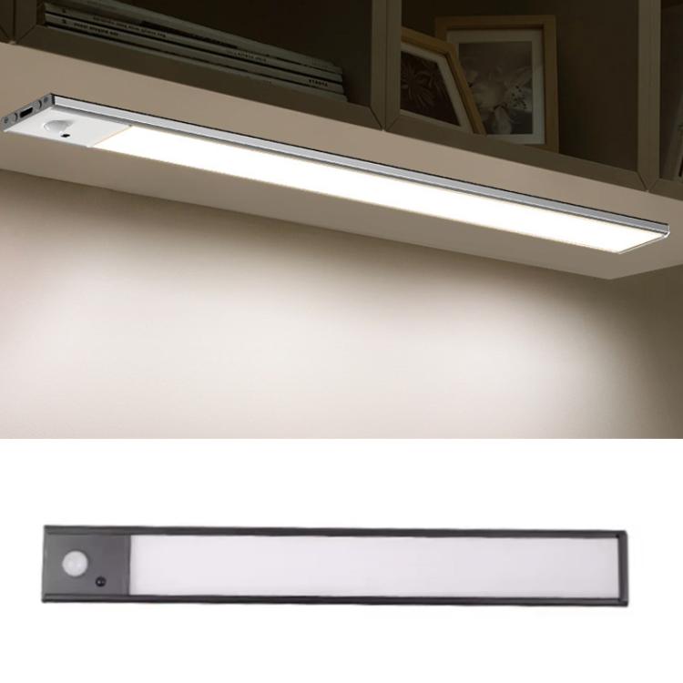 充電式 モーションセンサー ライトバー キャビネット ワードローブランプ リモコン付き 20cm シルバー、40cm シルバー、60cm シルバー、80cm シルバー、20cm ブラック、40cm ブラック、60cm ブラック、80cm ブラック