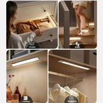 充電式 モーションセンサー ライトバー キャビネット ワードローブランプ リモコン付き 20cm シルバー、40cm シルバー、60cm シルバー、80cm シルバー、20cm ブラック、40cm ブラック、60cm ブラック、80cm ブラック