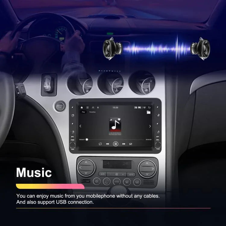 アルファロメオ 159 7インチ 横型スクリーン CarPlay カーナビゲーション カーセンターコントロール統合機, 2+64G, 4+64G
