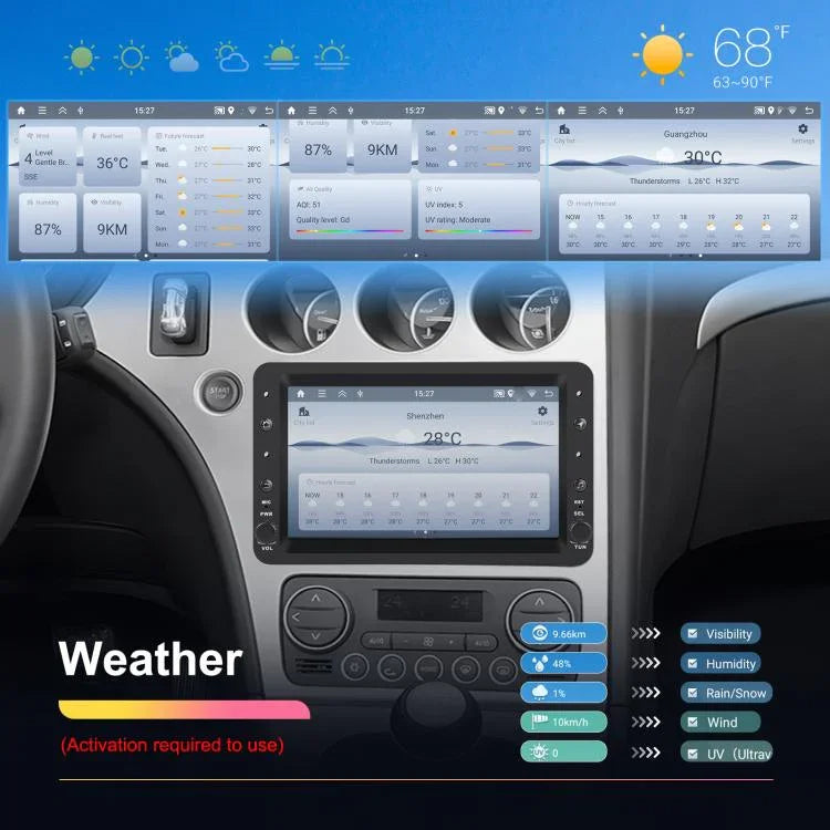 アルファロメオ 159 7インチ 横型スクリーン CarPlay カーナビゲーション カーセンターコントロール統合機, 2+64G, 4+64G
