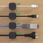 18個入りパック 磁気ケーブルオーガナイザクリップ 粘着ワイヤーホルダー デスク管理用