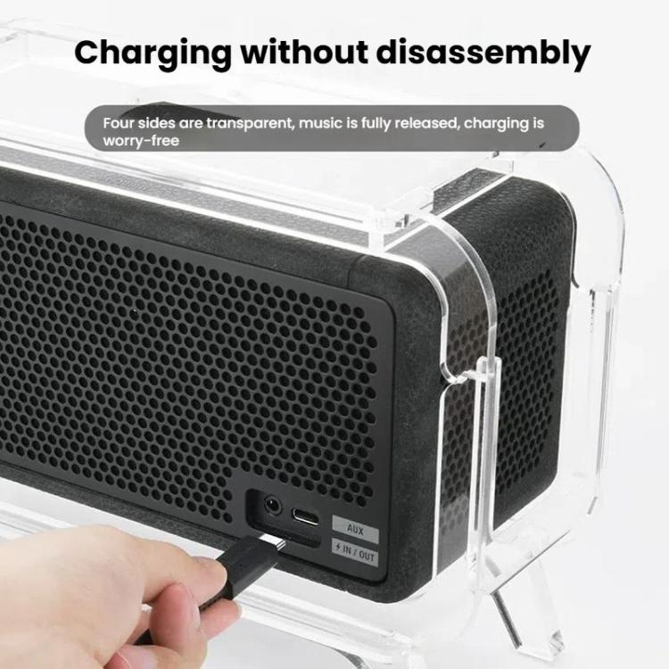 Marshall Middletonスピーカースタンド アクリル製レトロテレビキャビネットデザイン デスクトップオーガナイザー ディスプレイ棚、Marshall Middleton用