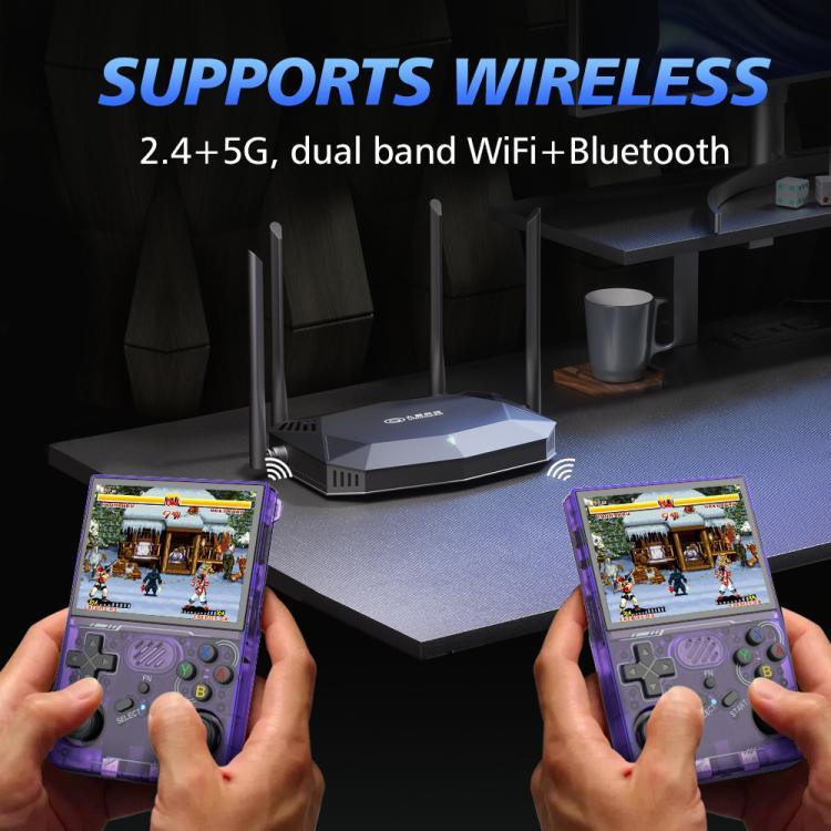 R36XX デュアルバンドWiFiハンドヘルドゲームコンソール 3.5インチIPS HD Mipiスクリーン オープンソースLinux OS、64G、128G