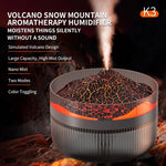 2L 火山性エッセンシャルオイルディフューザー 加湿器 大容量 アロマセラピーミストディフューザー トップフィルウォータータンク