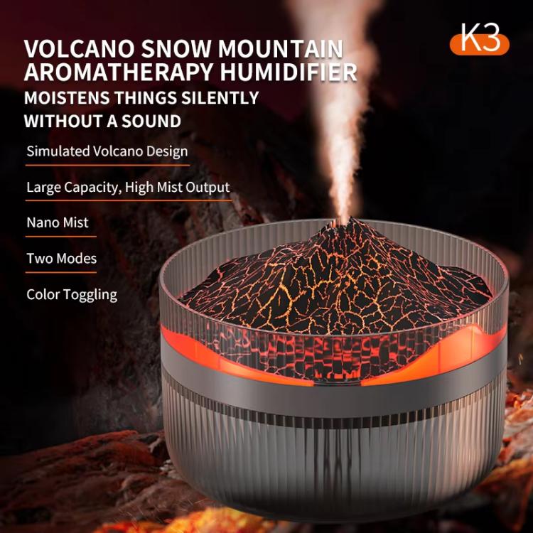 2L 火山性エッセンシャルオイルディフューザー 加湿器 大容量 アロマセラピーミストディフューザー トップフィルウォータータンク