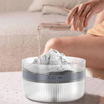 2L 火山性エッセンシャルオイルディフューザー 加湿器 大容量 アロマセラピーミストディフューザー トップフィルウォータータンク