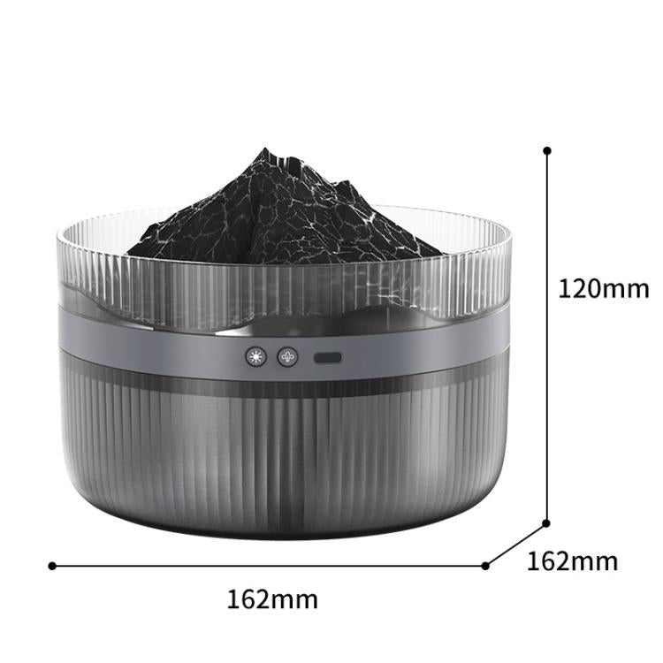2L 火山性エッセンシャルオイルディフューザー 加湿器 大容量 アロマセラピーミストディフューザー トップフィルウォータータンク