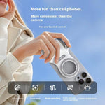 TELESIN P1-MP-10 磁気カメラ撮影用ハンドグリップ Bluetoothリモコン付きスマホカメラハンドル, P1-MP-10 ホワイト, P1-MP-10 ブラック