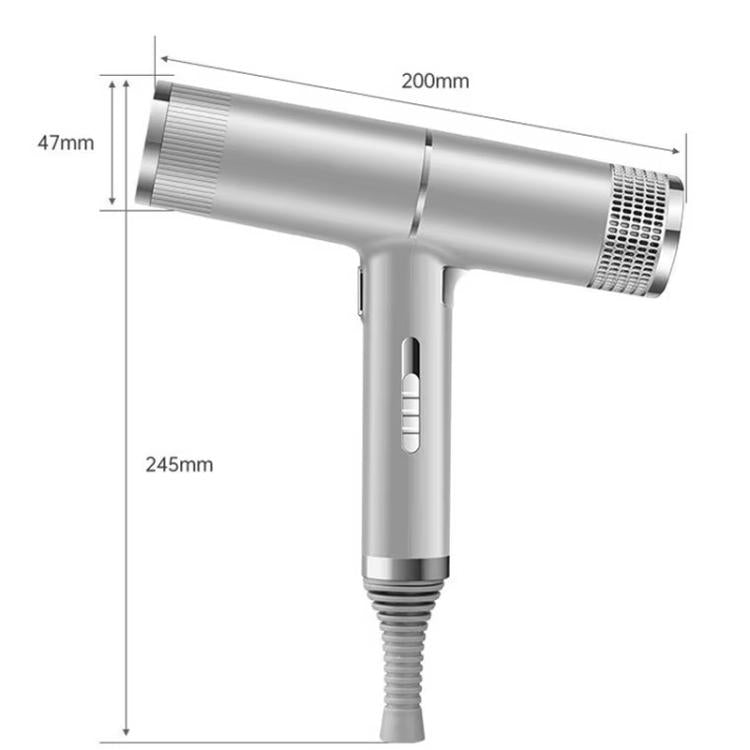T字型ヘアドライヤー スマートインバーターテクノロジー搭載 高出力 ブロードライヤー 家庭＆サロン用、EUプラグ、3ノズル付きEUプラグ、USプラグ、3ノズル付きUSプラグ、UKプラグ、3ノズル付きUKプラグ