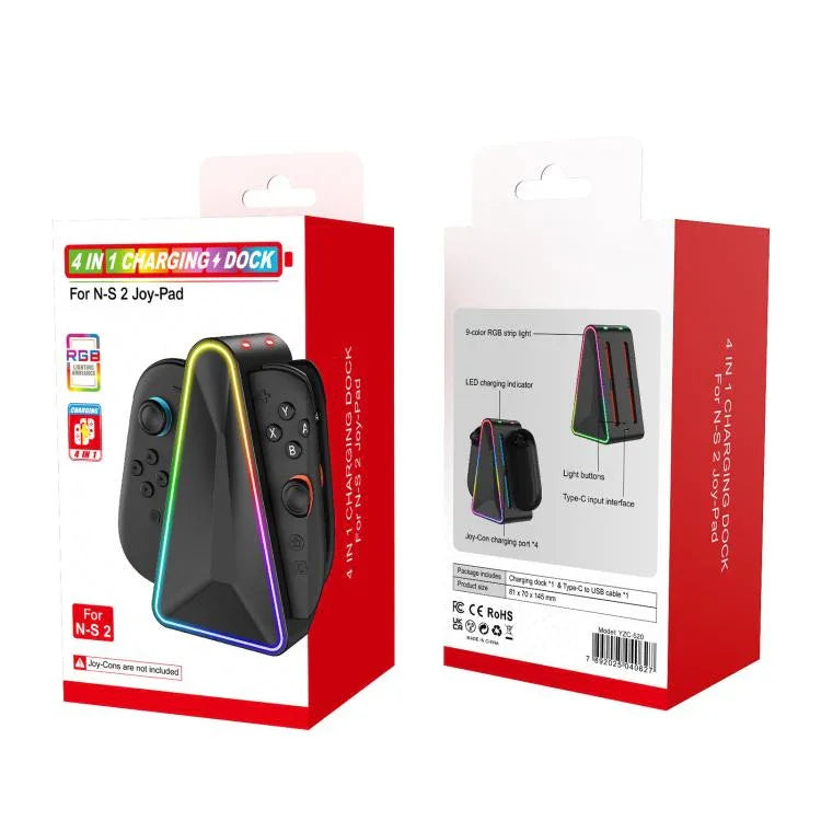 Nintendo Switch 2用 4イン1ハンドル充電収納ベース、YZC-520充電ベース