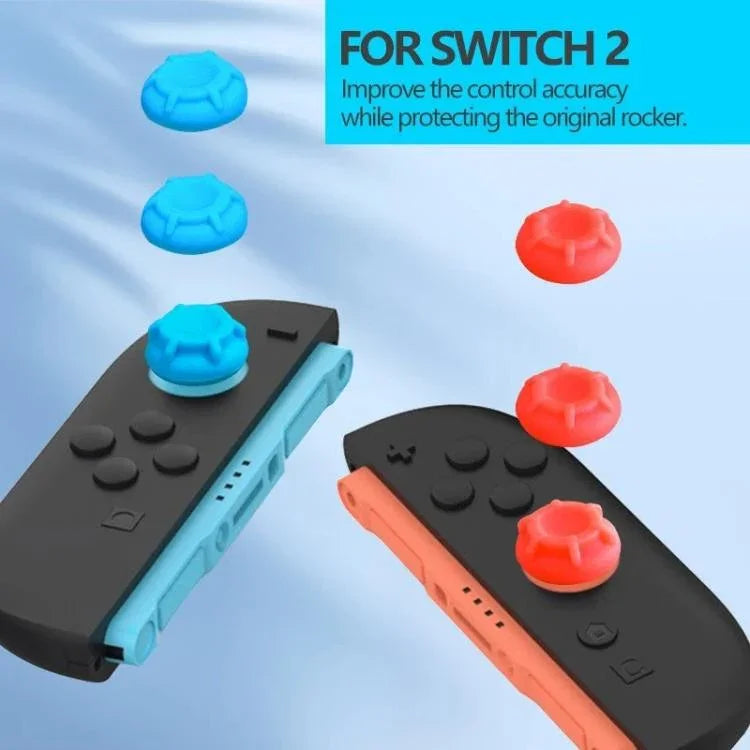Nintendo Switch 2用 シリコンジョイスティックキャップ 6イン1キー保護キャップ