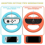 Nintendo Switch 2/Switch Joy-Conコントローラー用ステアリングホイールグリップ2個入りパック