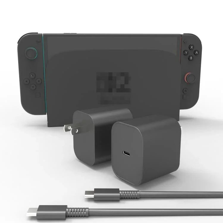 Nintendo Switch 2用急速充電器60W電源アダプター壁プラグ USB-Cケーブル付き、USプラグ