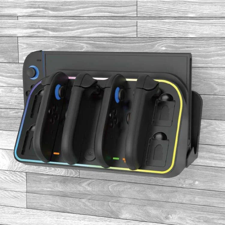 Nintendo Switch 2 JoyCon用壁掛け充電ドック RGBライト付き、HBS-2807