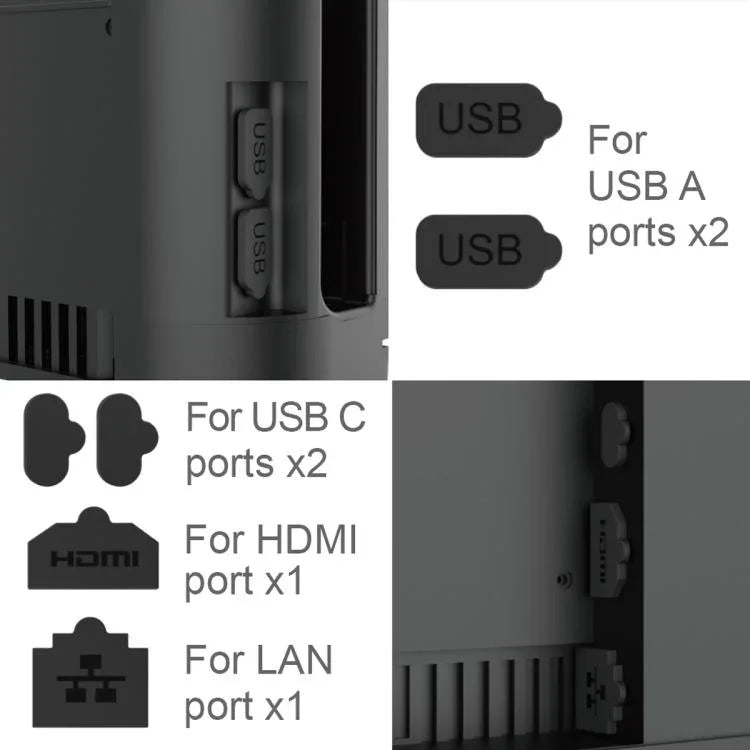 For Nintendo Switch 2 IPega  6-In-1 Precision Dust Plugs Set Multi-Port Protection Kit