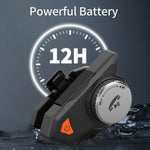 M9 バイク用ヘルメット Bluetooth ヘッドセット IPX6 防水、自動応答、ライダー/配達/グループインタコム向け高音質、M9