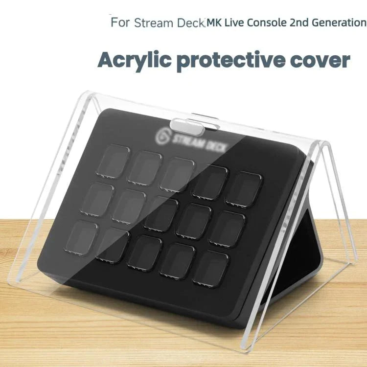 Elgato Stream Deck MK.2 ライブコンソール用 防塵アクリルカバー