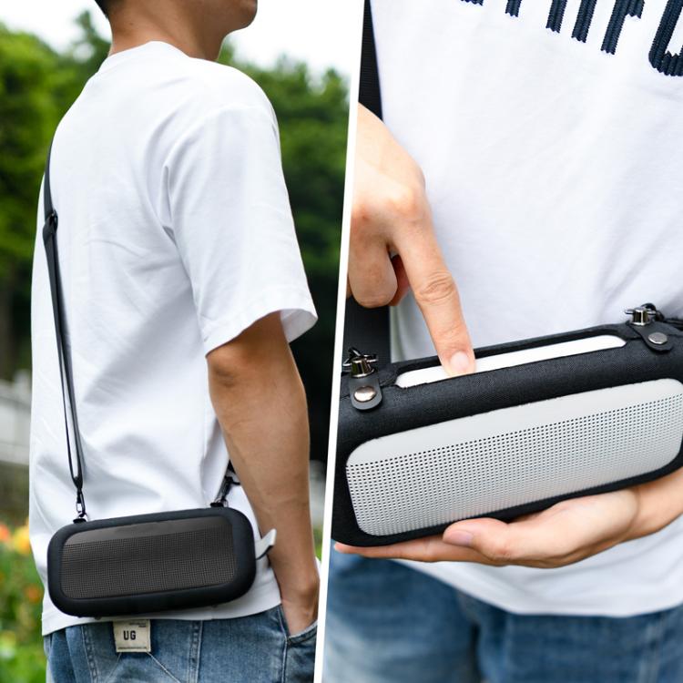 Bose SoundLink Flex 1/2世代スピーカー用保護カバー EVAショルダーストラップ付き スタイル3 ブラック