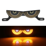 Motorcycle License Plate Screw Light Universal Decorative Accessory Headlight for Customization, Triangle Light White Yellow Flashing, Triangle Light Red Blue Flashing, Semicircular Light White Yellow Flashing, Semicircular Light Red Blue Flashing     ...