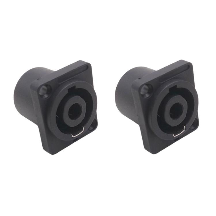 2個セット スピーカーオームソケット 4芯プラグ 鉄片付き